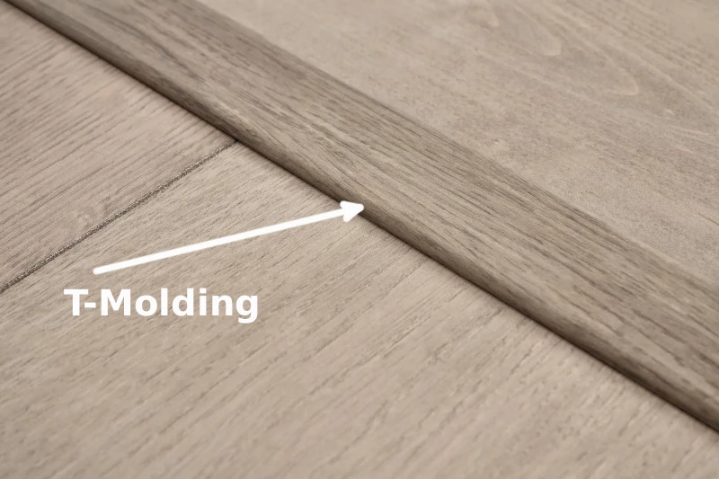 thumbnail interactive-video image 1 of 1.2mm Thick T Molding Trim & Floor Transition Strips, 106.3inch Long Aluminum Flat Divider Strip For Door Threshold And Joining Flooring Gaps Of Laminate Planks Tile ( Color 1 of 9