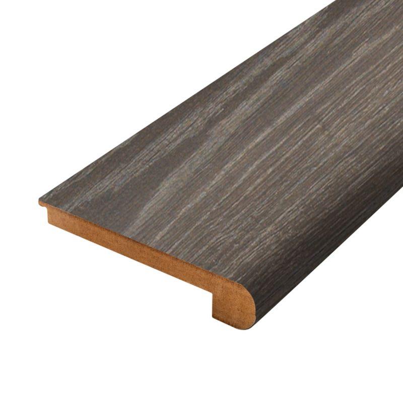 Mohawk Laminate Flush Stair Nose 96-INCH Espresso Bark Oak | OnFlooring