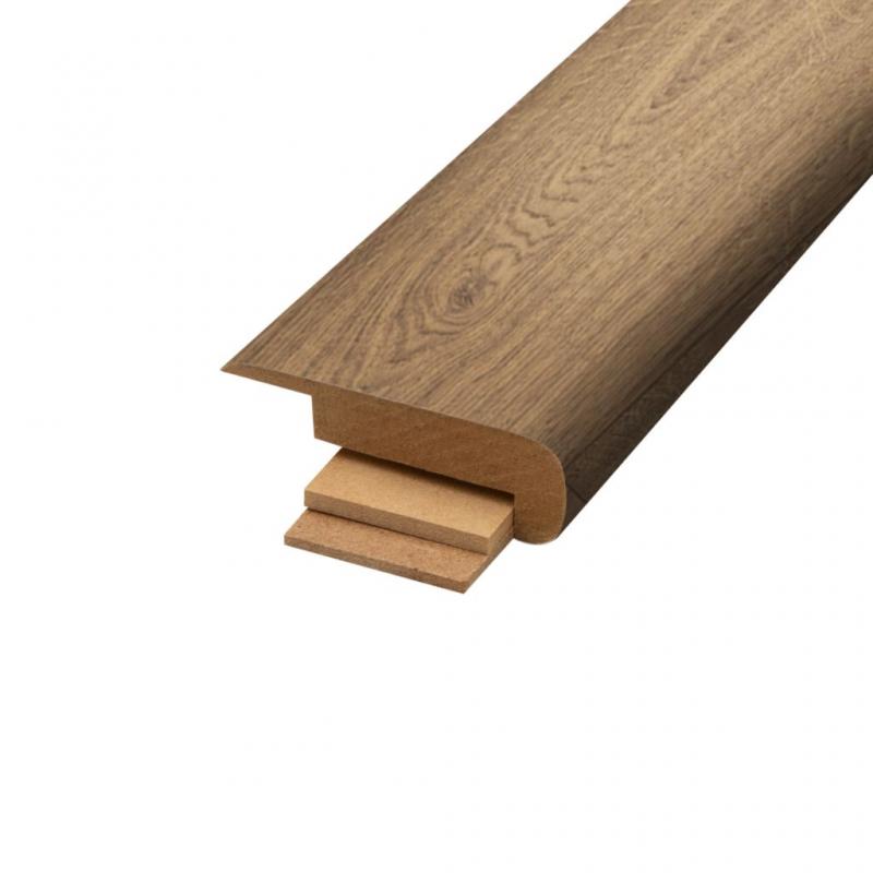 Mohawk Laminate Overlap Stair Nosing 78INCH Adirondack Brown Oak