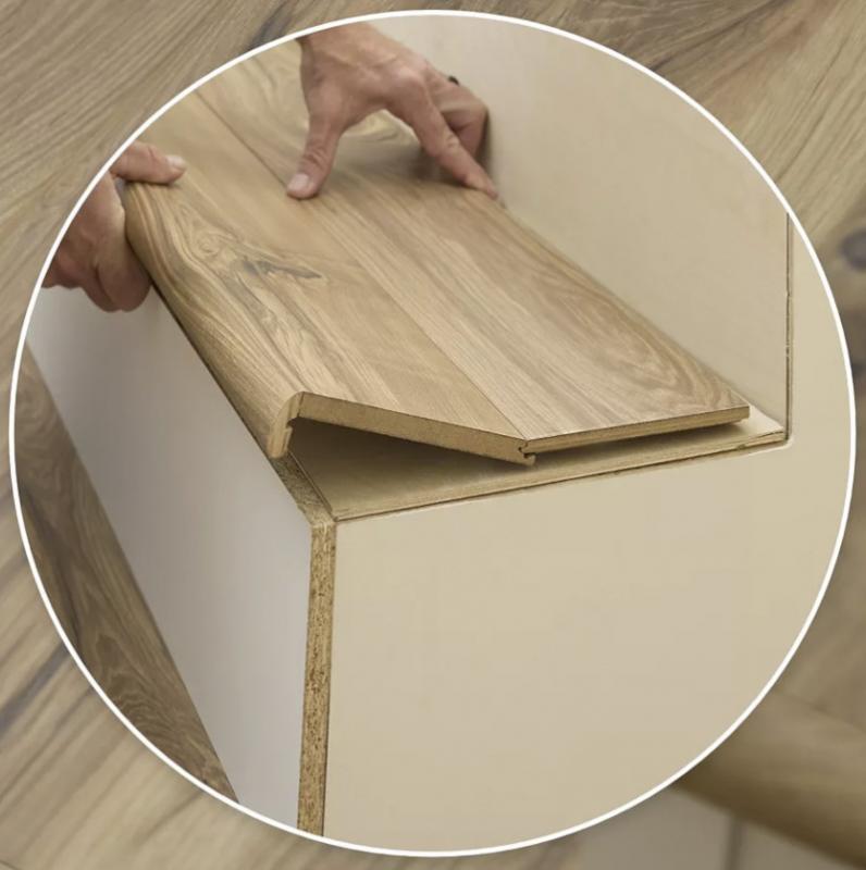 Mohawk TrueMatch Flush Stair Nose 33605-01 Nimbus Oak | OnFlooring